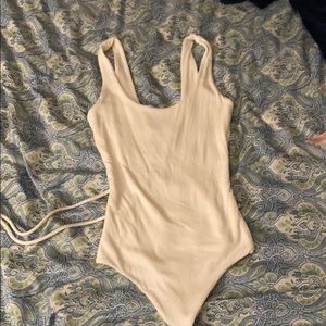 Stretchy white better be cotton bodysuit